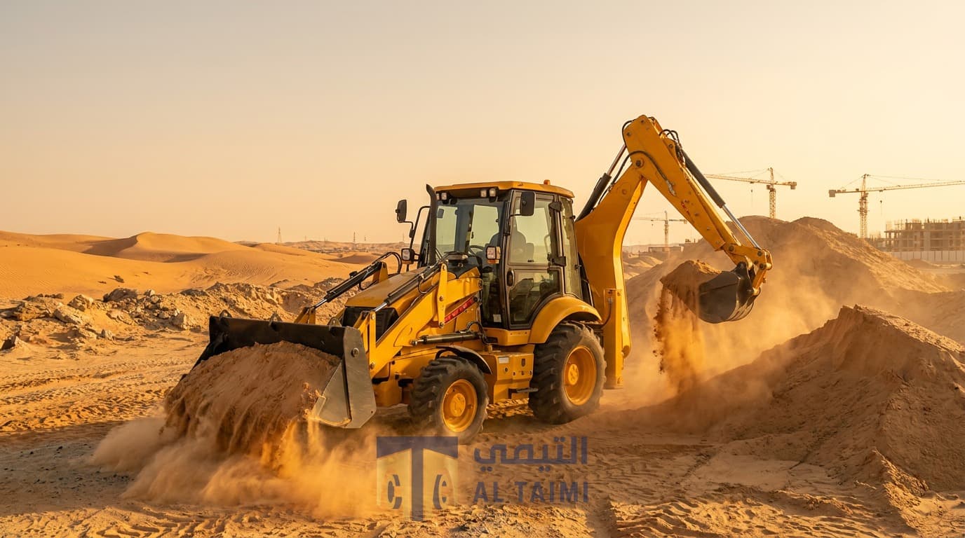 Backhoe Loader available for rent in Saudi Arabia — Al Taimi Construction