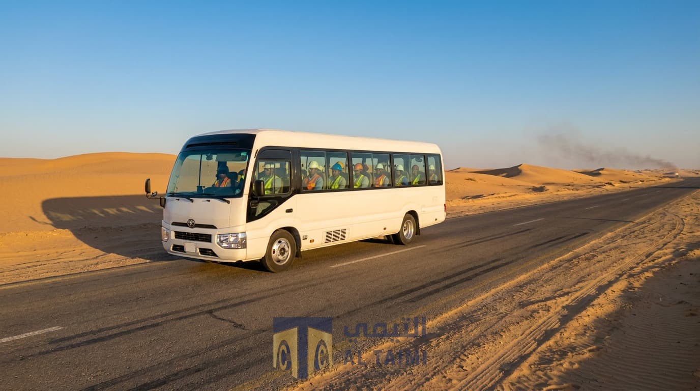 Bus / Staff Transport available for rent in Saudi Arabia — Al Taimi Construction