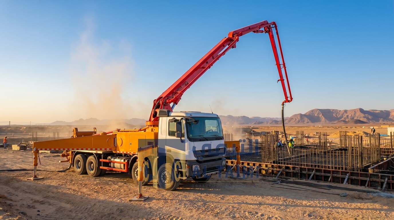 Concrete Pump Truck available for rent in Saudi Arabia — Al Taimi Construction