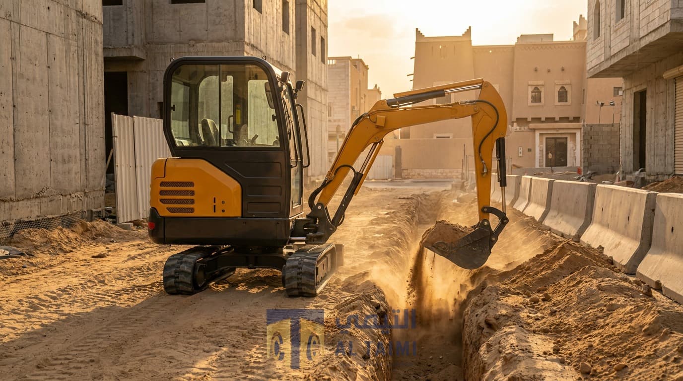 Mini Excavator available for rent in Saudi Arabia — Al Taimi Construction