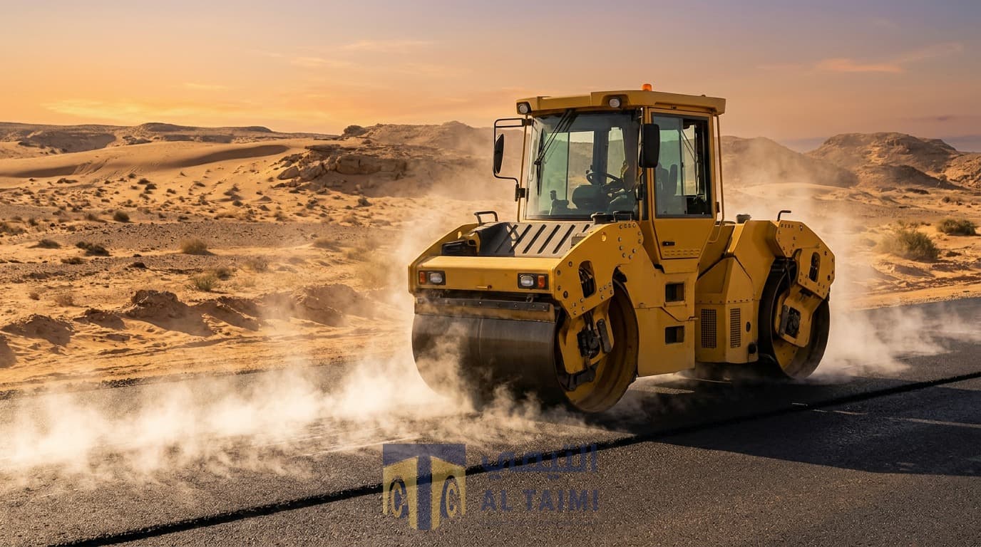 Roller Compactor available for rent in Saudi Arabia — Al Taimi Construction