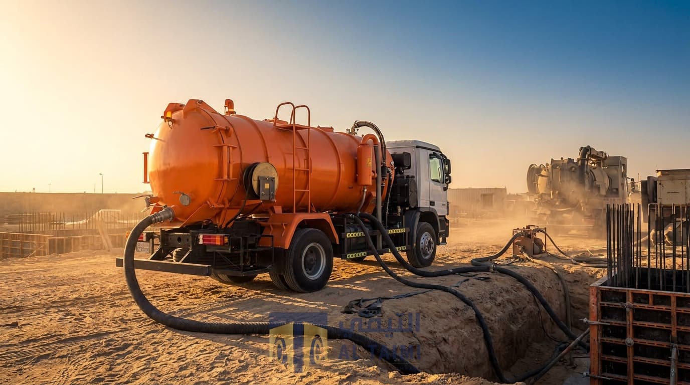 Vacuum Tanker available for rent in Saudi Arabia — Al Taimi Construction